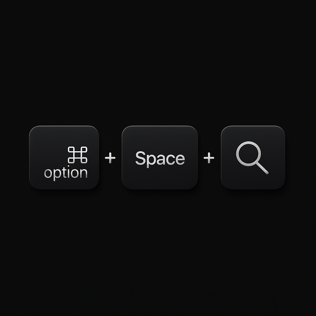 Option + Space Keyboard Shortcut